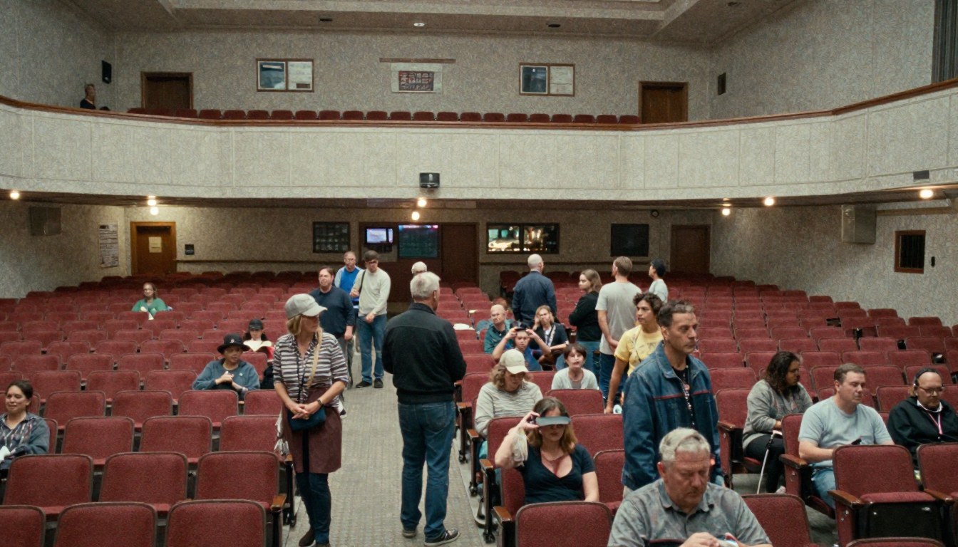 Gloria Theatre Late Seating Results in Entire Row Performing Emotional Calculus
