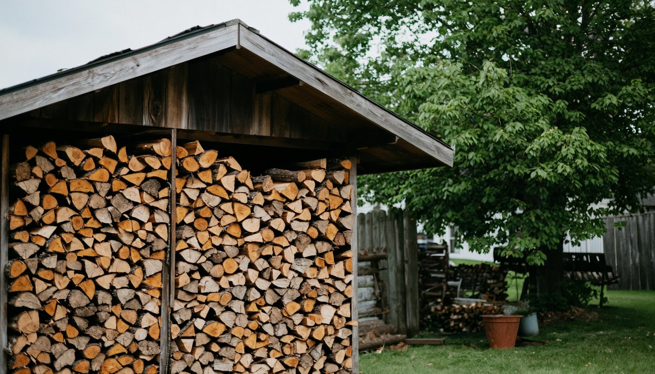 Man measures self-worth entirely in firewood stack neatness