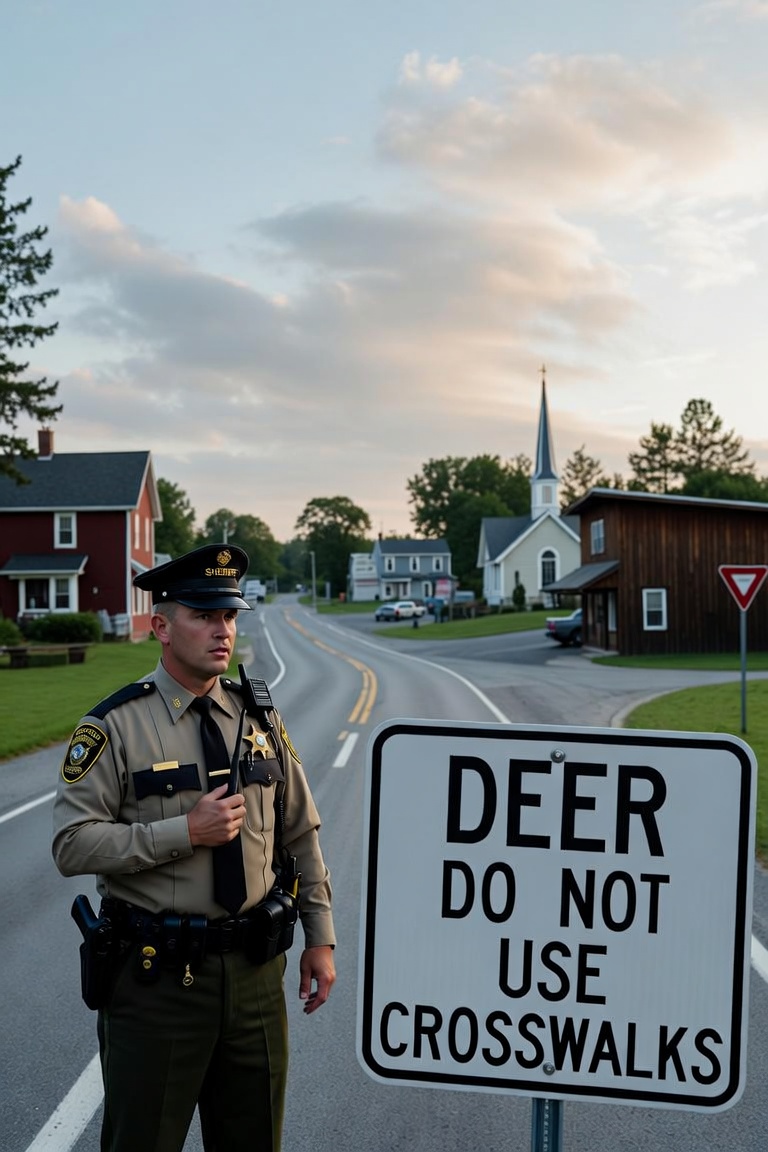 Sheriff reminds drivers that deer do not use crosswalks