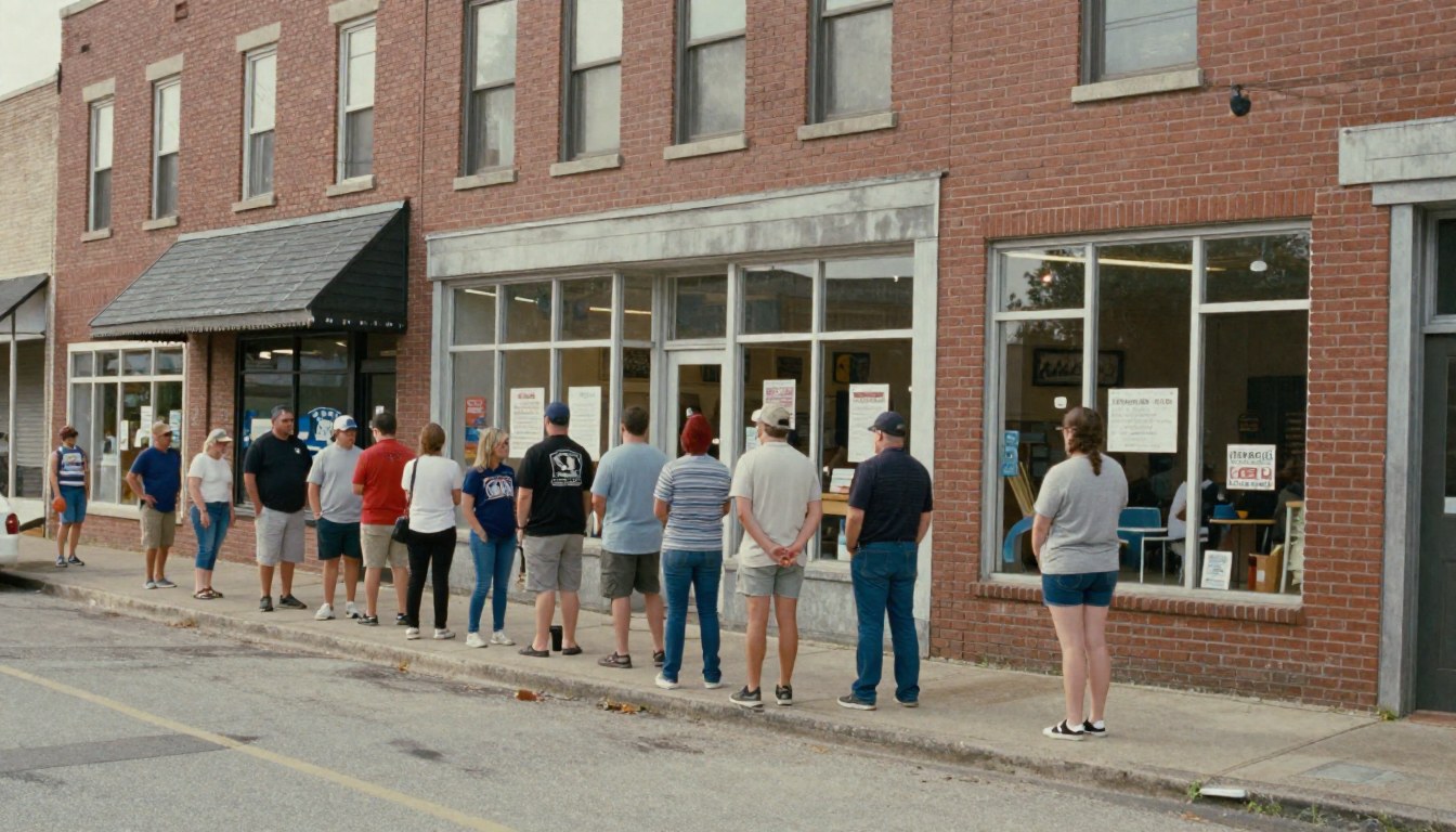 St. Paris Shoppers Lottery Line Develops Temporary Social Hierarchy